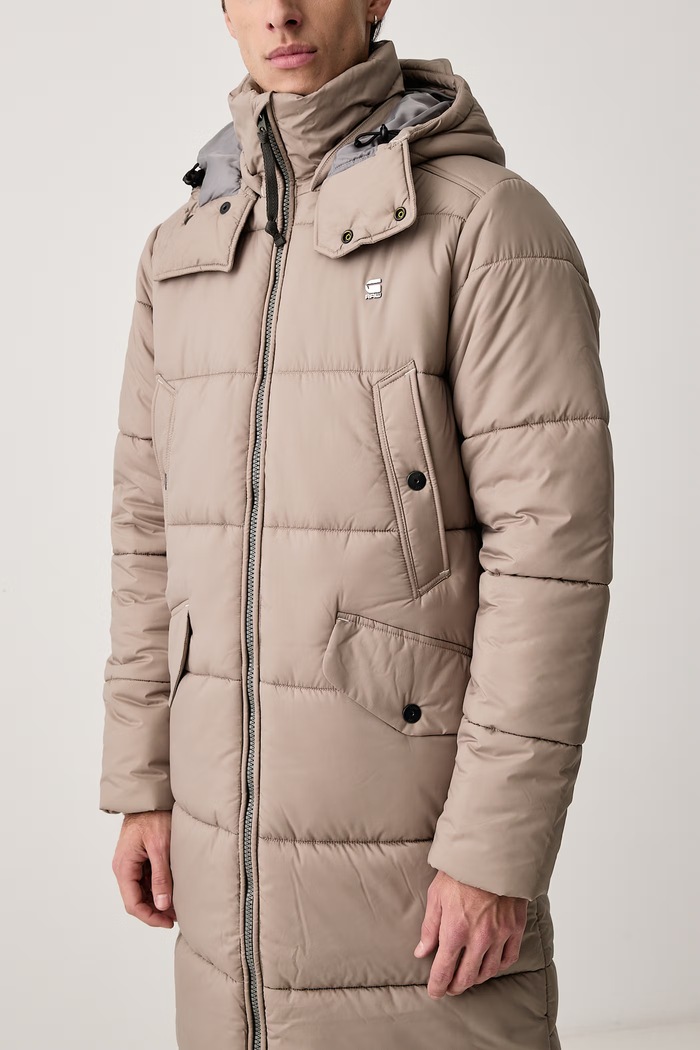 Długa kurtka męska Long Padded G-Star D27986.D199 beżowy