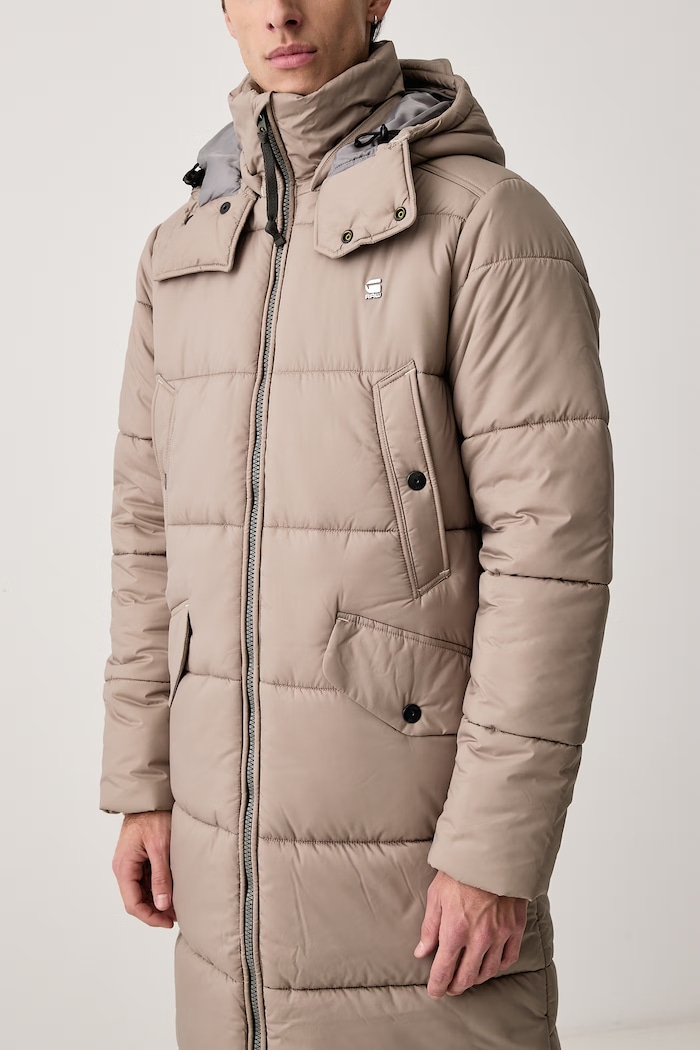 Długa kurtka męska Long Padded G-Star D27986.D199 beżowy