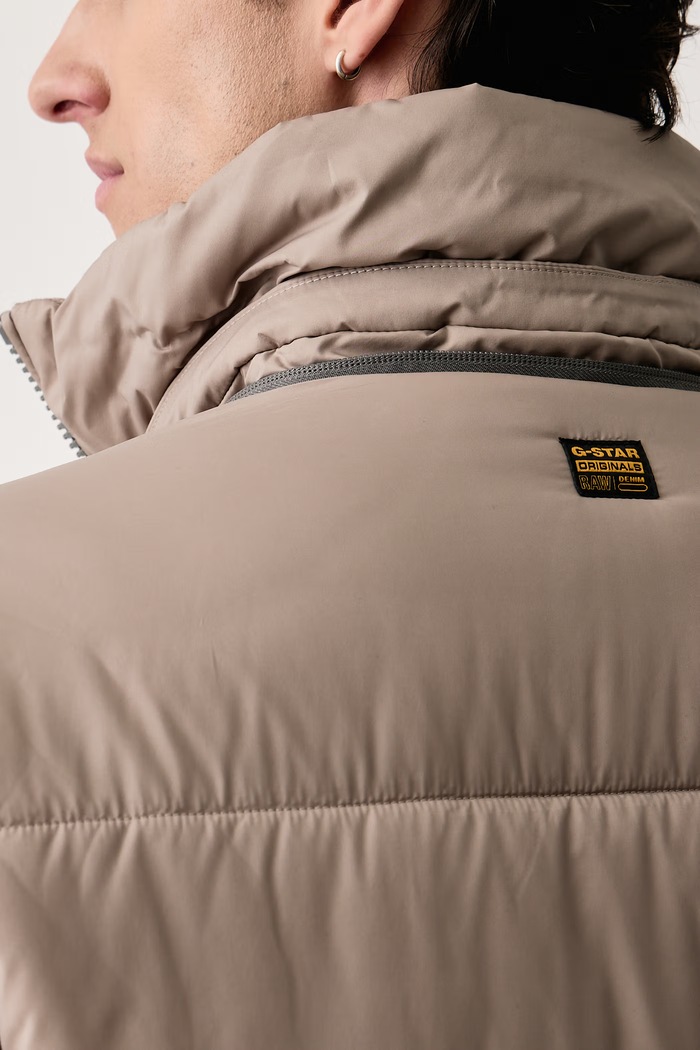 Długa kurtka męska Long Padded G-Star beżowy D27986.D199