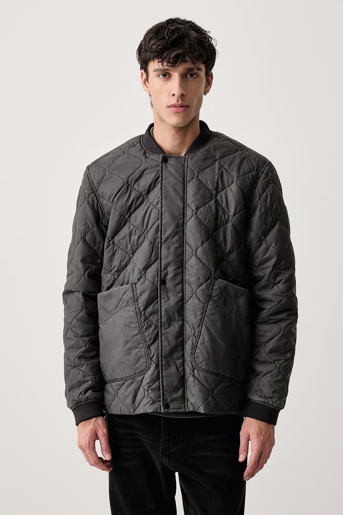 G-Star Kurtka męska LW Quilted pdd overdyed szary D26878.E063