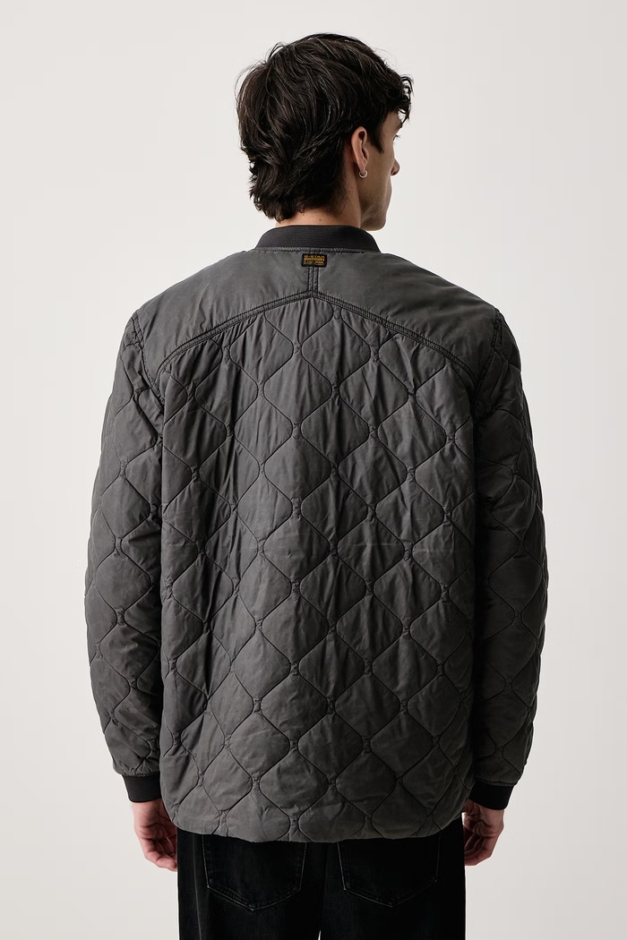 Odzież G-Star Kurtka męska LW Quilted pdd overdyed D26878.E063 szary