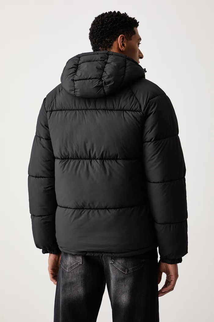 Odzież U.S. Polo Assn. Kurtka pikowana męska Hooded Puffer MUP5443 czarny