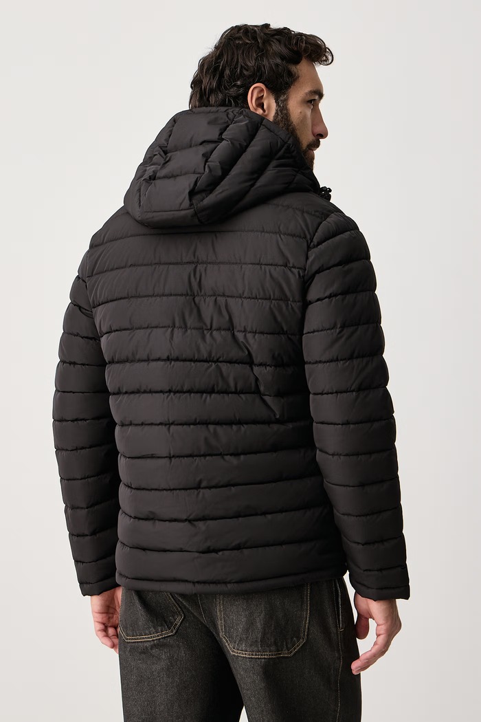 Odzież U.S. Polo Assn. Kurtka pikowana męska Lightweight Quilt Hooded MUP4781 czarny