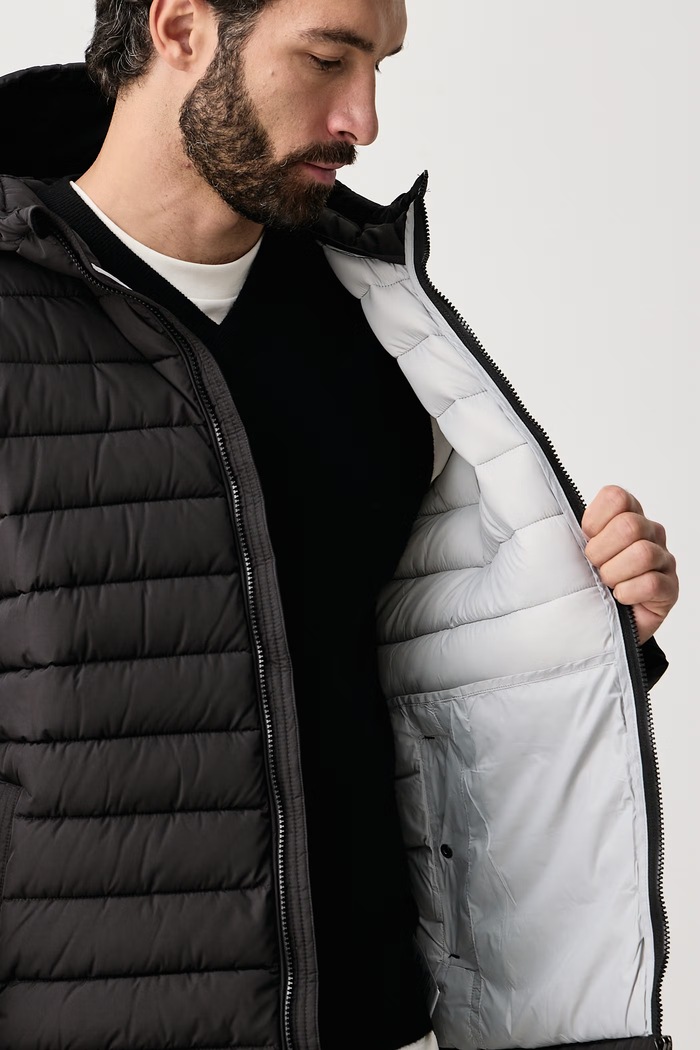 U.S. Polo Assn. Kurtka pikowana męska Lightweight Quilt Hooded MUP4781