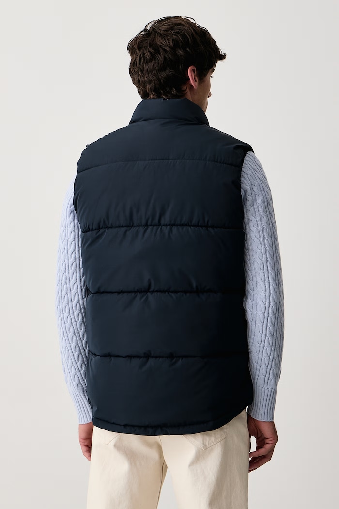 Odzież U.S. Polo Assn. Bezrękawnik męski Wide Baffle Gilet MUP3779 granatowy