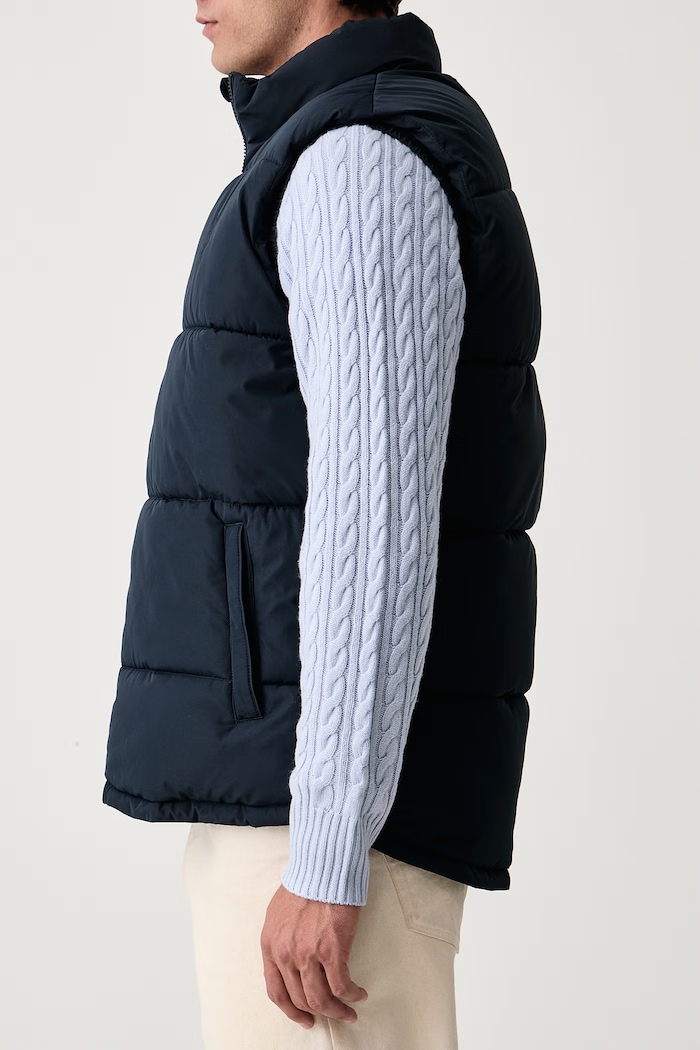 Bezrękawnik męski Wide Baffle Gilet U.S. Polo Assn. MUP3779 granatowy