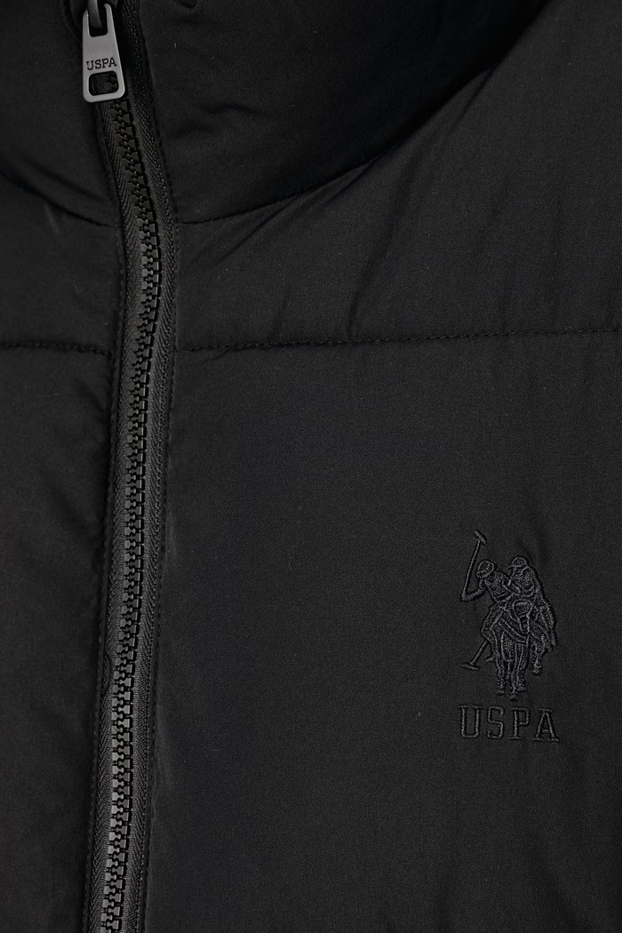 Bezrękawnik męski Wide Baffle Gilet U.S. Polo Assn. czarny MUP3779