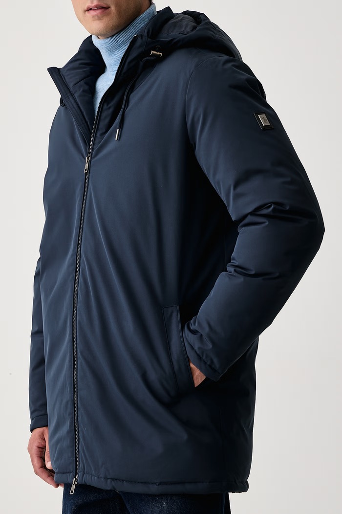 Krótka kurtka męska USPA Smart Parka U.S. Polo Assn. MUP3602 granatowy