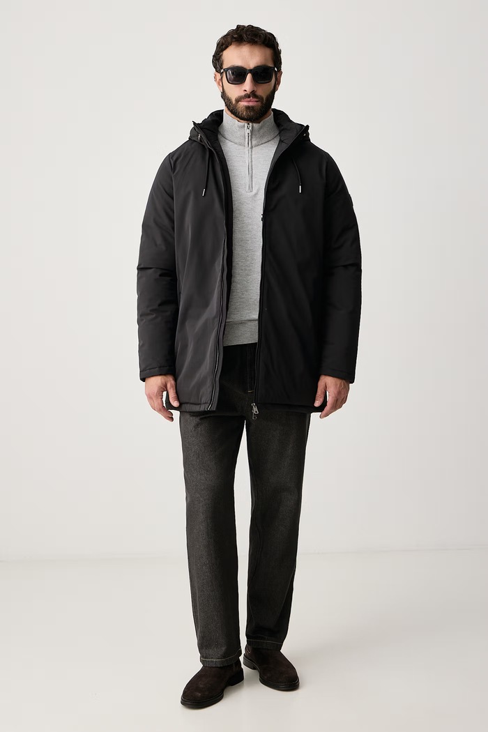 U.S. Polo Assn. Krótka kurtka męska USPA Smart Parka MUP3602 czarny AW26