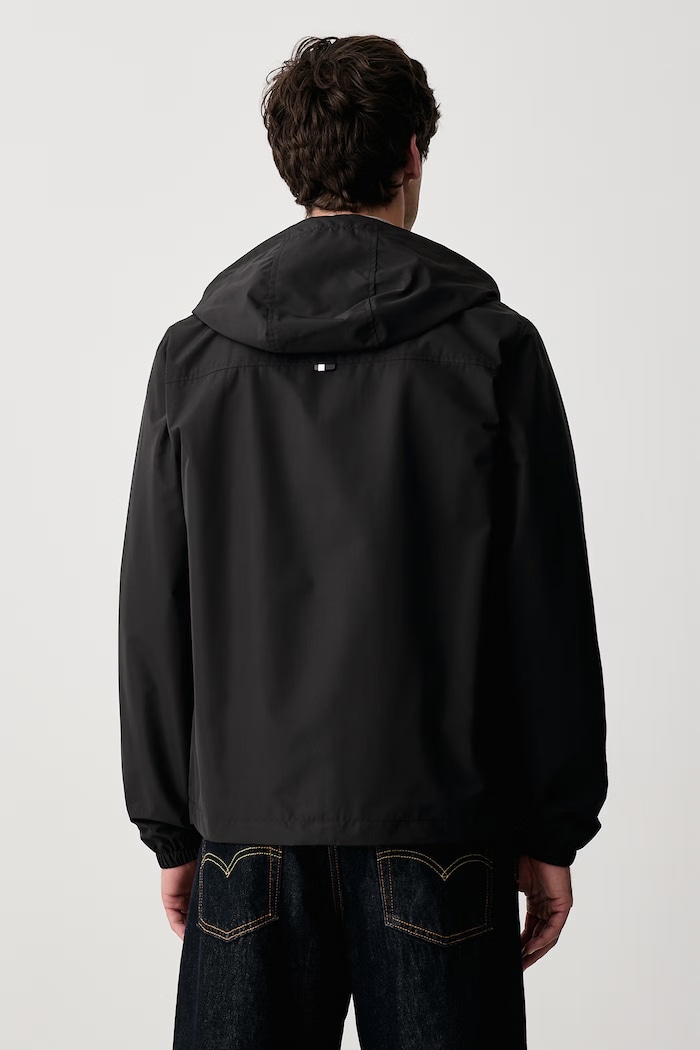 Odzież U.S. Polo Assn. Kurtka przejściowa męska Hooded Windbreaker MUP3263 czarny
