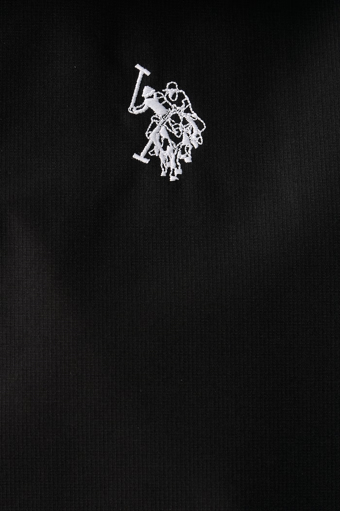 Kurtka przejściowa męska Hooded Windbreaker U.S. Polo Assn. czarny MUP3263