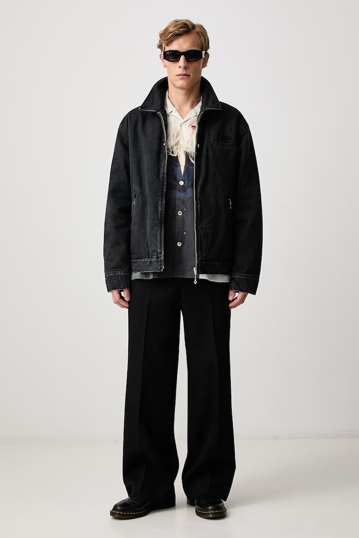 Undercover Kurtka przejściowa jeansowa męska UC2F4202.3 czarny AW26