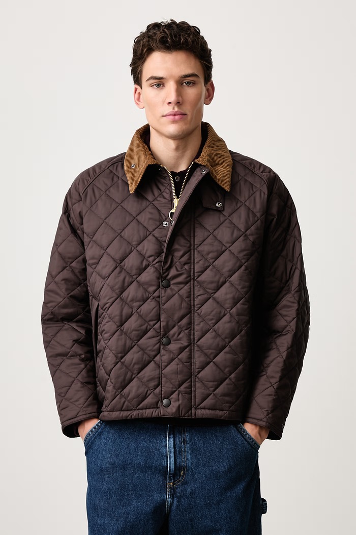 Barbour Transport kurtka pikowana męska brązowy MQU1796BR51