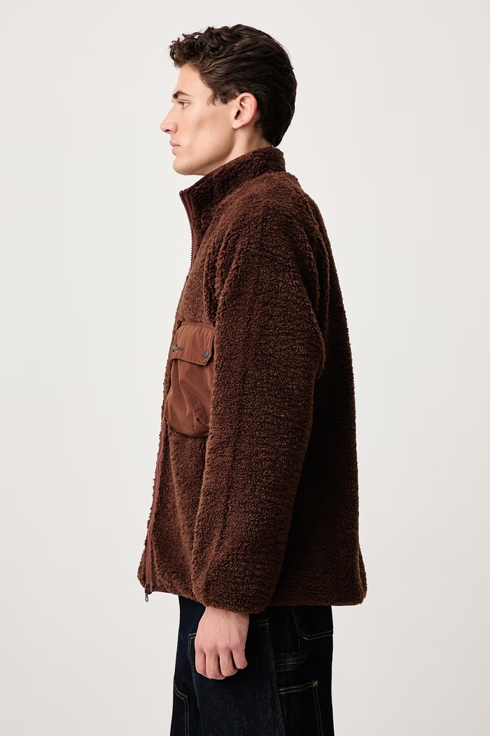 Re-Engineered kurtka polarowa męska Barbour MCA1159BR51 brązowy