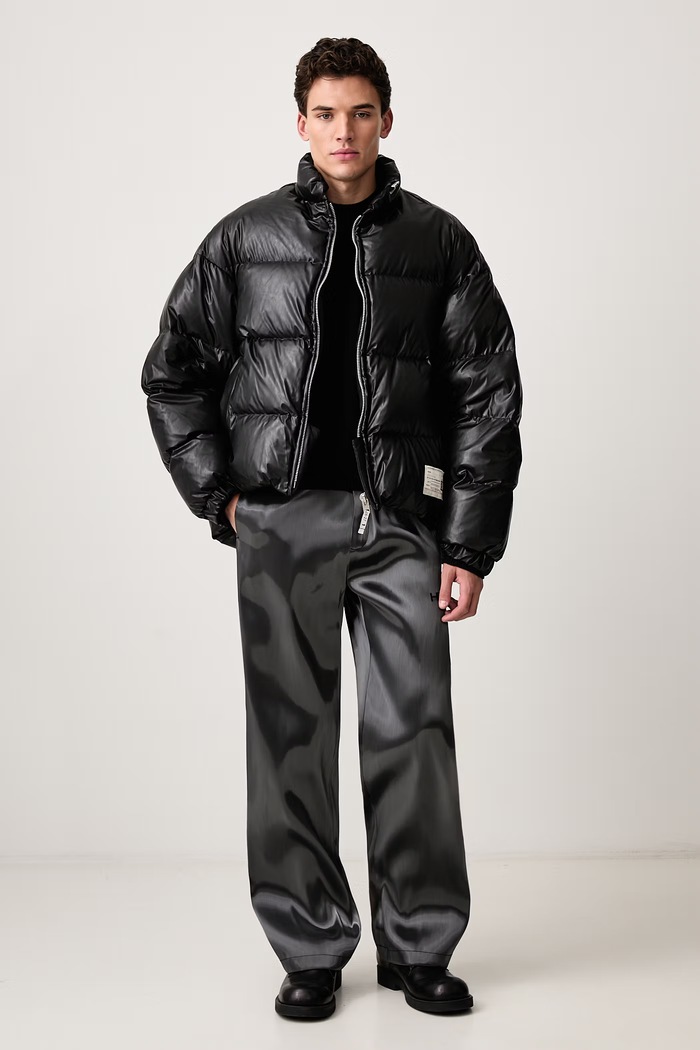 Maison MIHARA YASUHIRO Kurtka puchowa męska A17BL073 czarny AW26