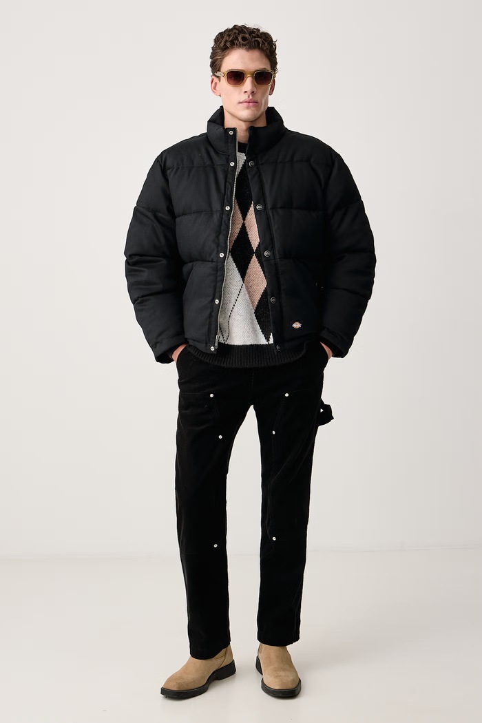 Dickies Kurtka pikowana męska DK0A8A3FBLK1 czarny AW26