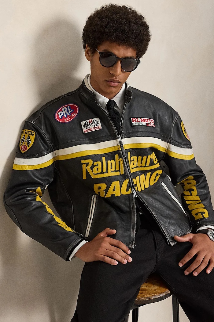 Polo Ralph Lauren Krótka kurtka skórzana męska 710B24664001