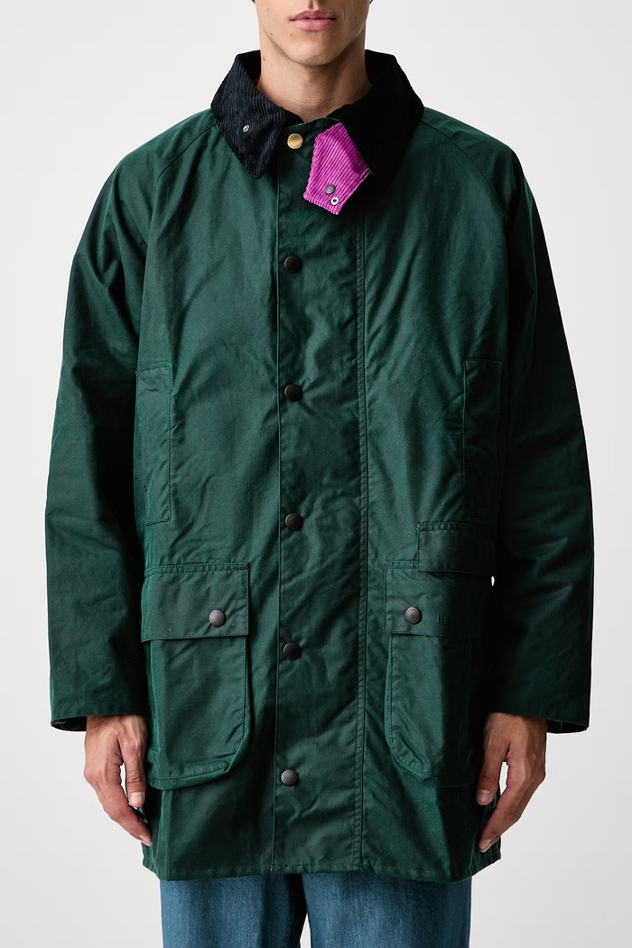 X PAUL SMITH geacă de tranziție din bumbac pentru bărbați Barbour verde MWX2612GN75