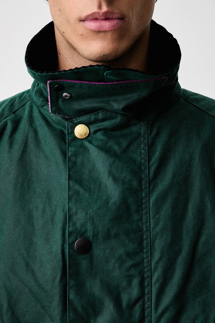 Barbour X PAUL SMITH geacă de tranziție din bumbac pentru bărbați MWX2612GN75