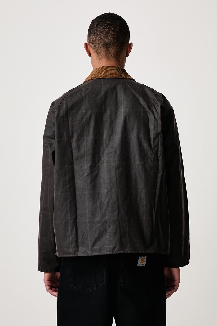 Odzież Barbour X PAUL SMITH kurtka woskowana męska MWX2611BR71 brązowy