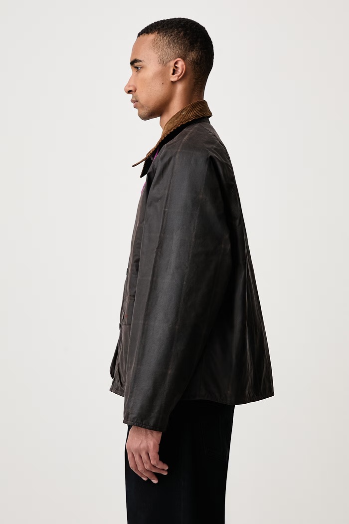 X PAUL SMITH kurtka woskowana męska Barbour MWX2611BR71 brązowy