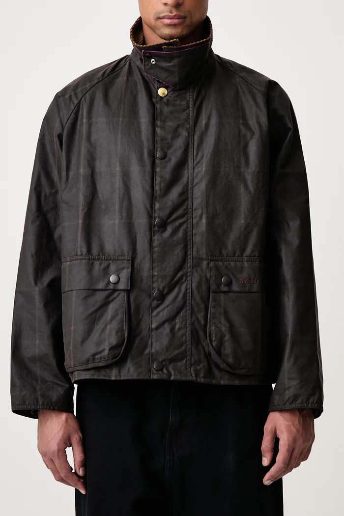 X PAUL SMITH kurtka woskowana męska Barbour brązowy MWX2611BR71