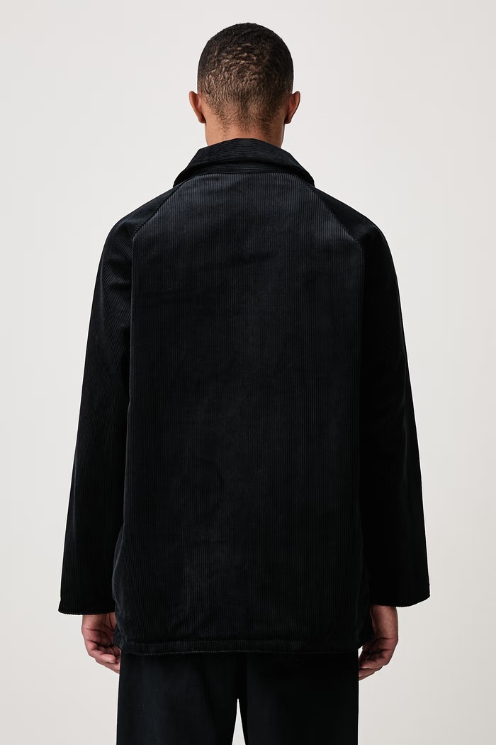Odzież Barbour X PAUL SMITH kurtka sztruksowa męska MCA1160NY91 granatowy