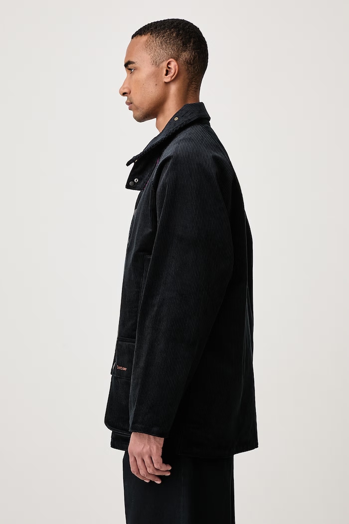 X PAUL SMITH kurtka sztruksowa męska Barbour MCA1160NY91 granatowy