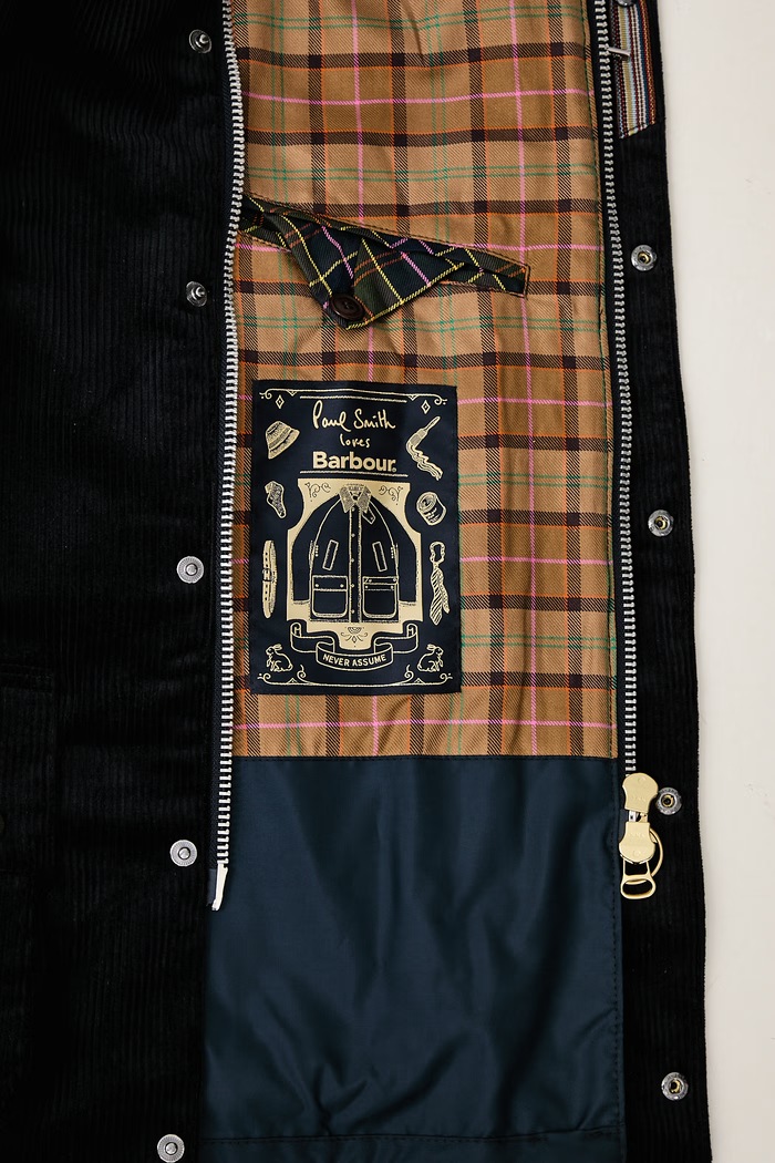 Barbour X PAUL SMITH kurtka sztruksowa męska MCA1160NY91