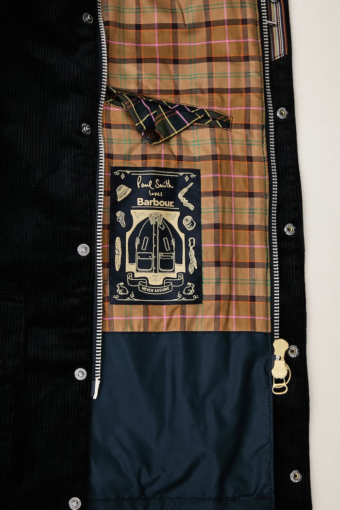 Barbour X PAUL SMITH kurtka sztruksowa męska MCA1160NY91