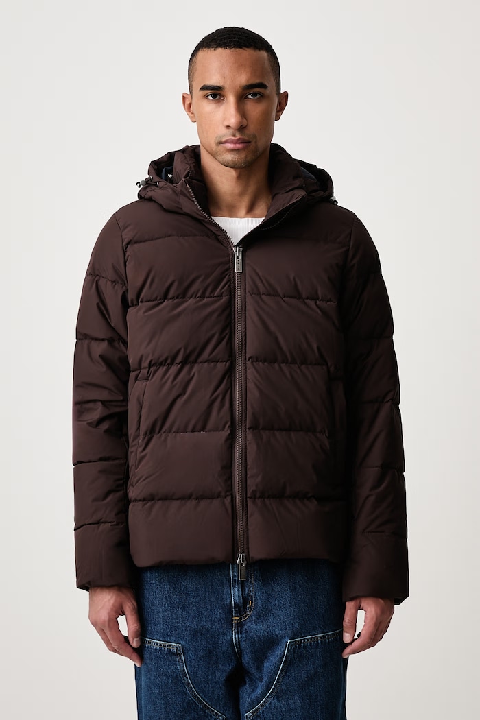 Pyrenex Spoutnic Mini Ripstop pernata jakna za muškarce smeđa HMY022P.2175