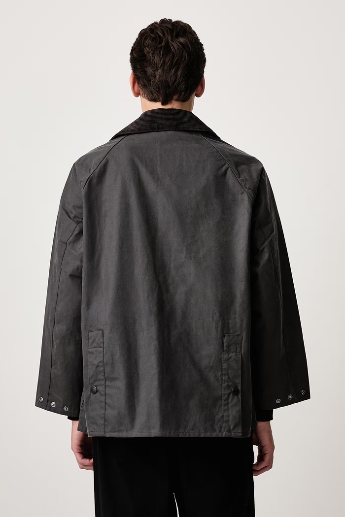 Odzież Barbour Kurtka przejściowa bawełniana męska MWX1679GY93 szary
