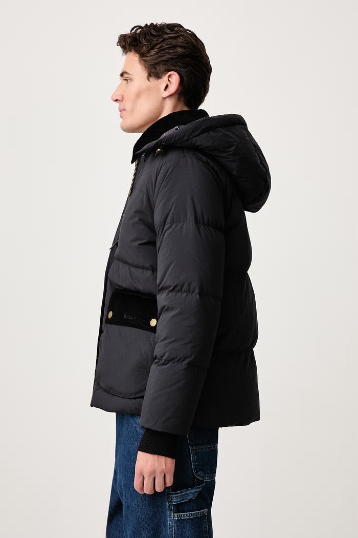 Kurtka puchowa męska Barbour LQU1948BK11 czarny