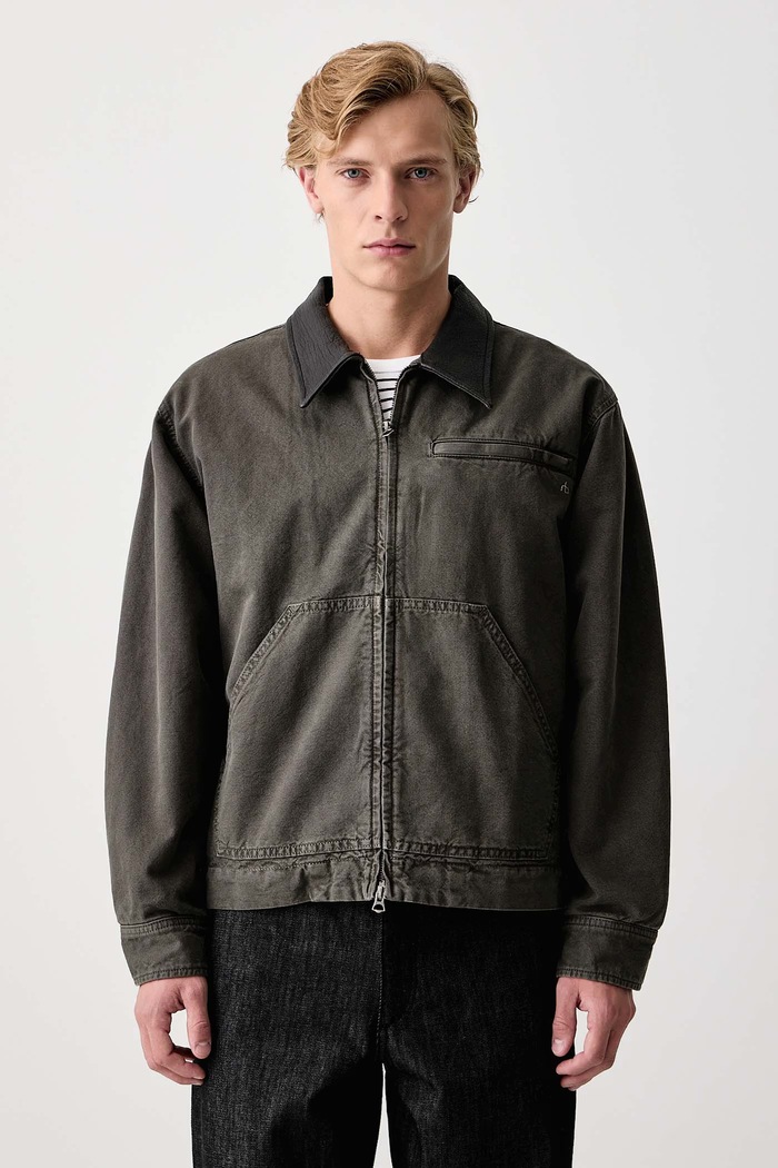 rag & bone Kurtka przejściowa męska bawełniana zielony RX1826F2KKA