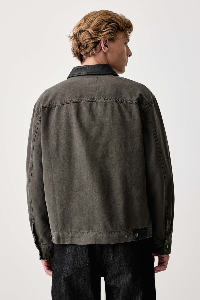 Odzież rag & bone Kurtka przejściowa męska bawełniana RX1826F2KKA zielony