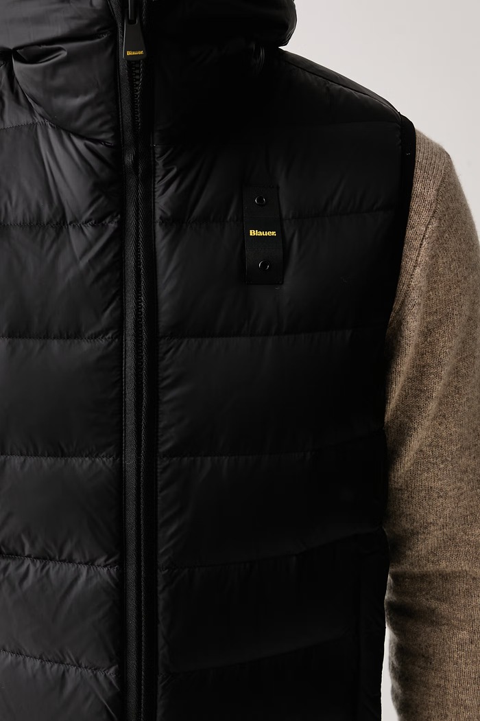 Bezrękawnik puchowy męski Blauer BLUX03046 czarny
