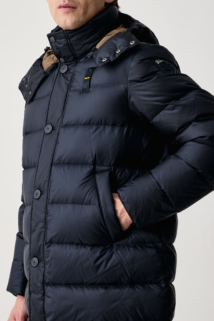 Kurtka puchowa męska Blauer BLUK03050 granatowy