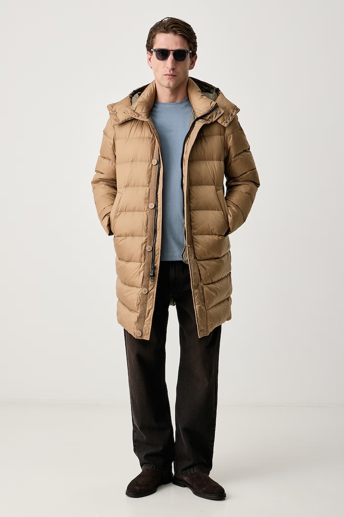Blauer Kurtka puchowa męska BLUK03050 brązowy AW26