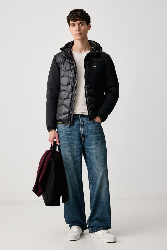 Blauer Kurtka męska BLUC08068 czarny AW26