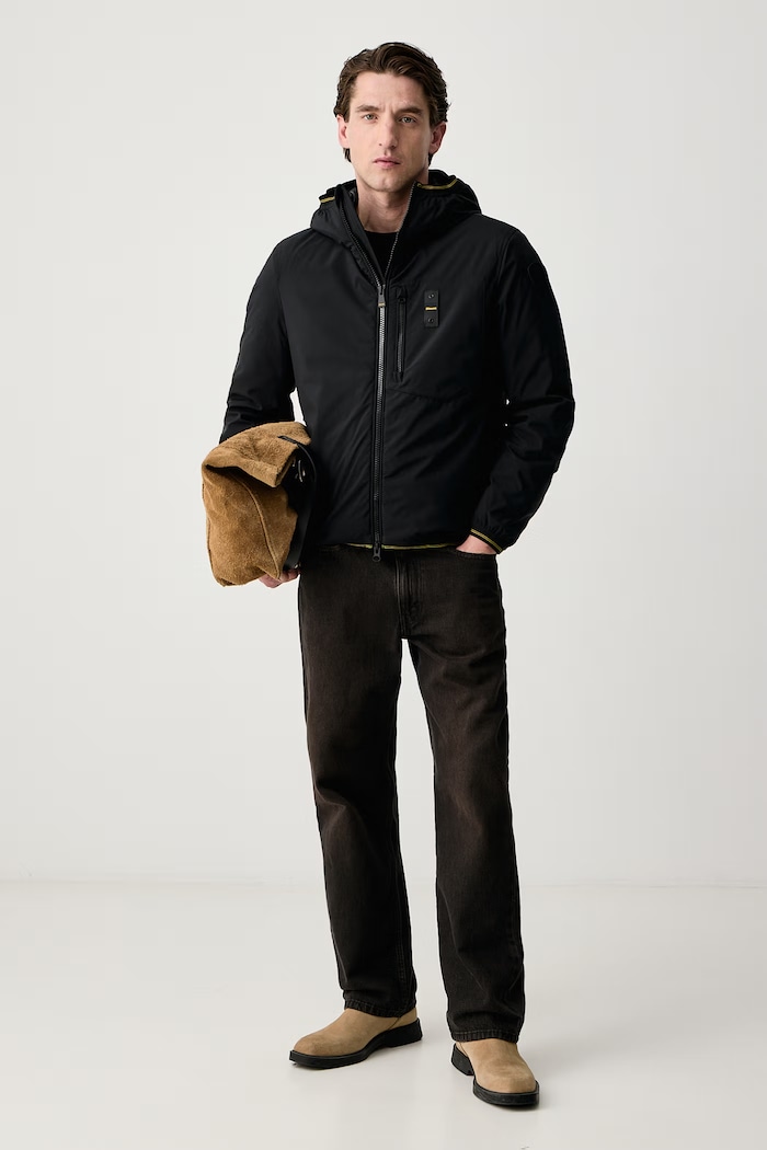 Blauer Kurtka męska BLUC08060 czarny AW26