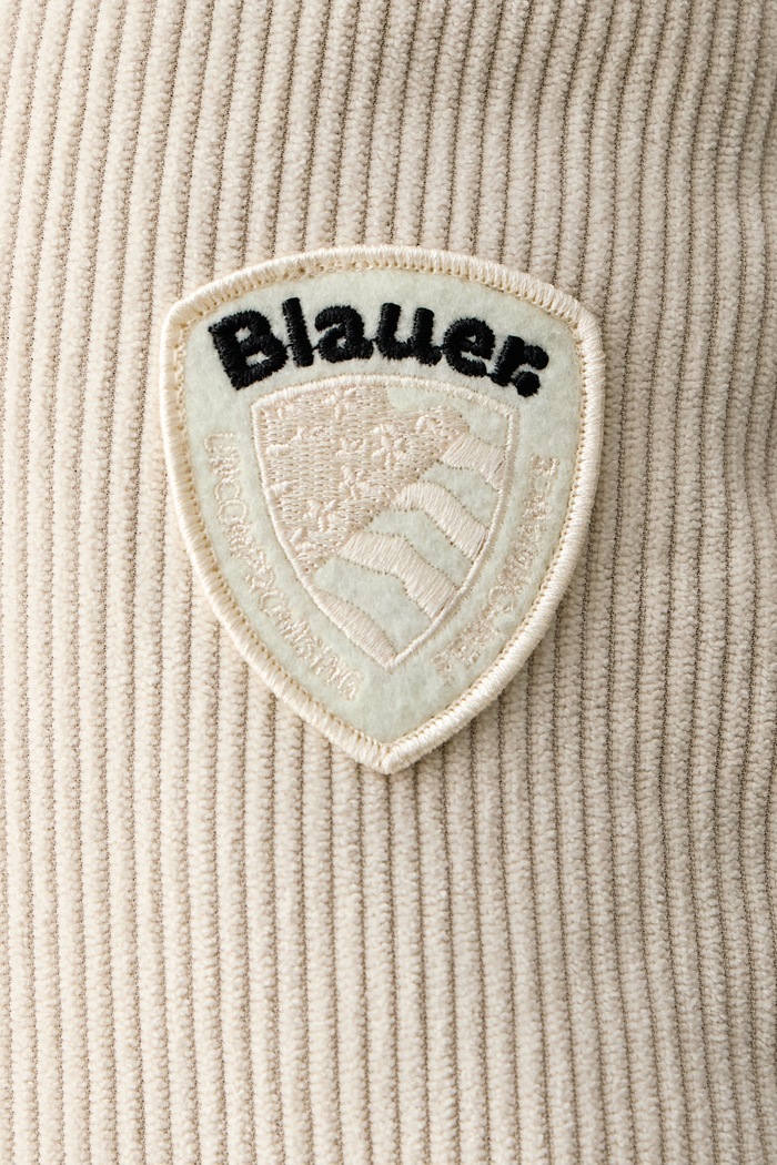 Krótka kurtka męska sztruksowa Blauer beżowy BLUC04253
