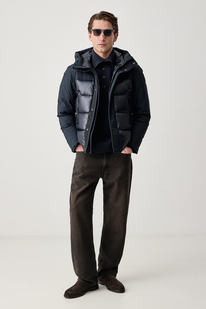 Blauer Kurtka puchowa męska BLUC03069 granatowy AW26