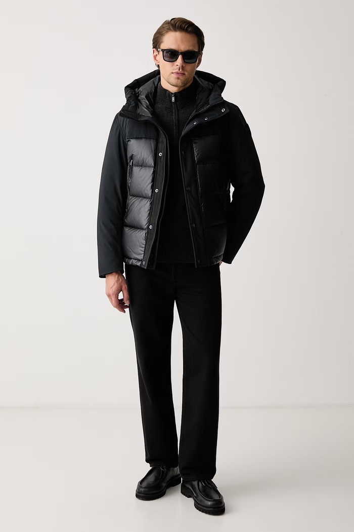 Blauer Kurtka puchowa męska BLUC03069 czarny AW26