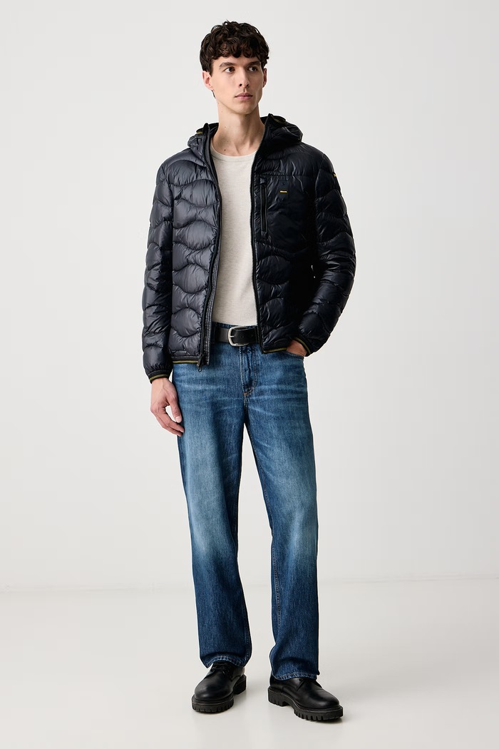 Blauer Kurtka puchowa męska BLUC03064 granatowy AW26