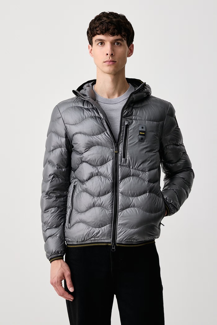 Blauer Kurtka puchowa męska szary BLUC03064