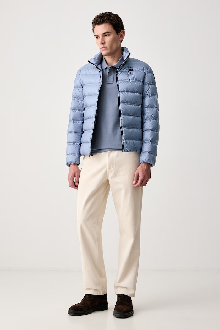 Blauer Kurtka puchowa męska BLUC03047 niebieski AW26