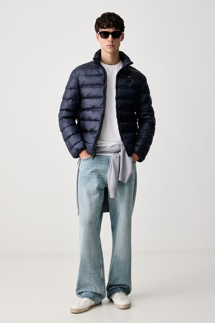 Blauer Kurtka puchowa męska BLUC03047 granatowy AW26