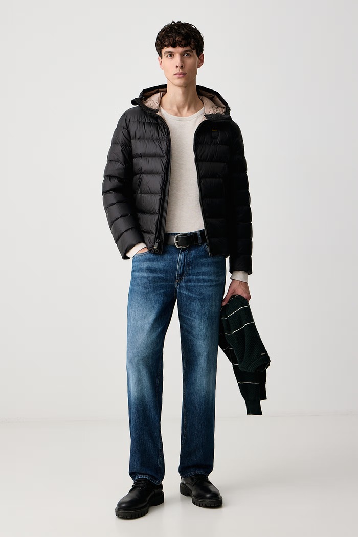 Blauer Kurtka puchowa męska BLUC03044 czarny AW26