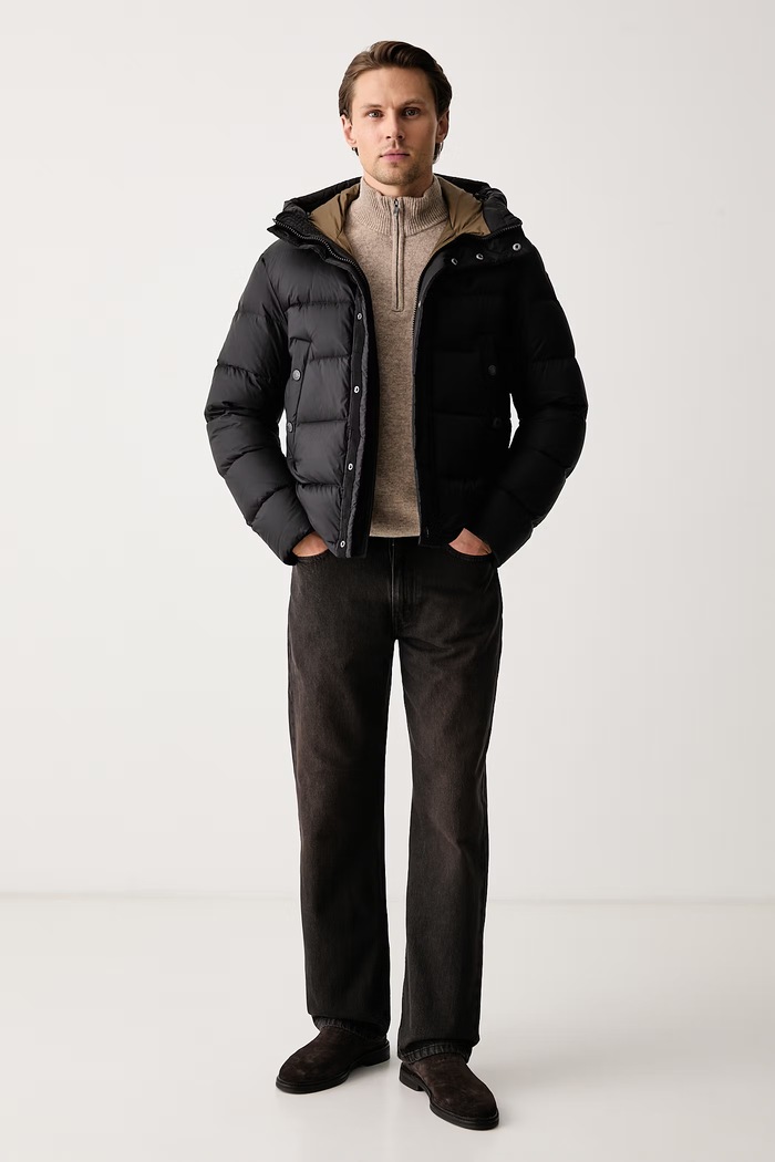 Blauer Kurtka puchowa męska BLUC03025 czarny AW26