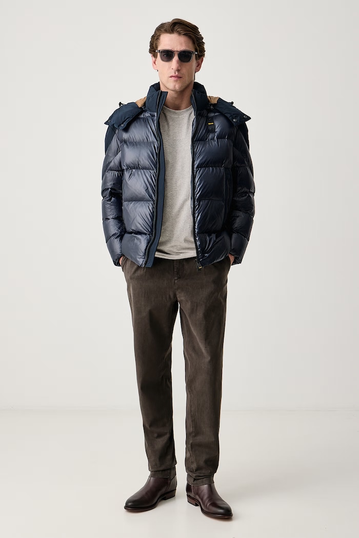 Blauer Kurtka męska BLUC02352 granatowy AW26